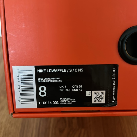 Nike LDWaffle sacai CLOT Cool Grey - size 8 - Picture 6 of 7